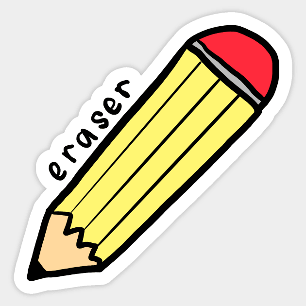 pencil eraser Sticker by cmxcrunch